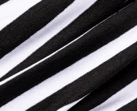 Black white striped